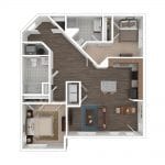 2C-Accessible 2 Bedroom | 2 Bath 850 Square Feet $915-1,400